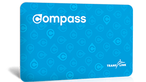 A blue adult Compass Card