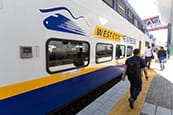 West Coast Express at a station