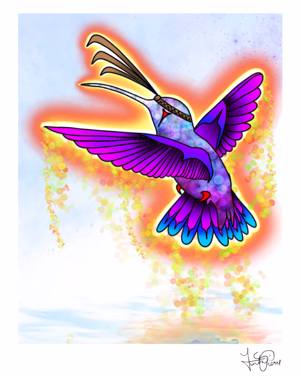 Hummingbird's Dance by Rain Pierre